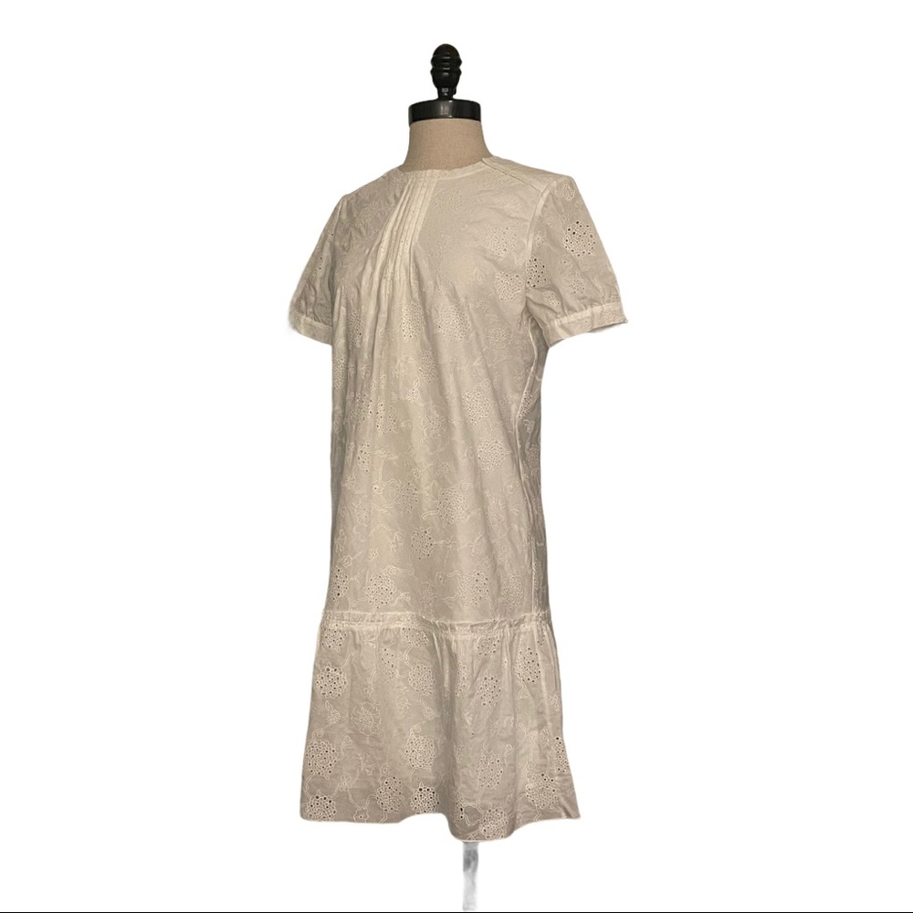 Coach Soft White Lace Round Neck Dress - Picture 5 of 7